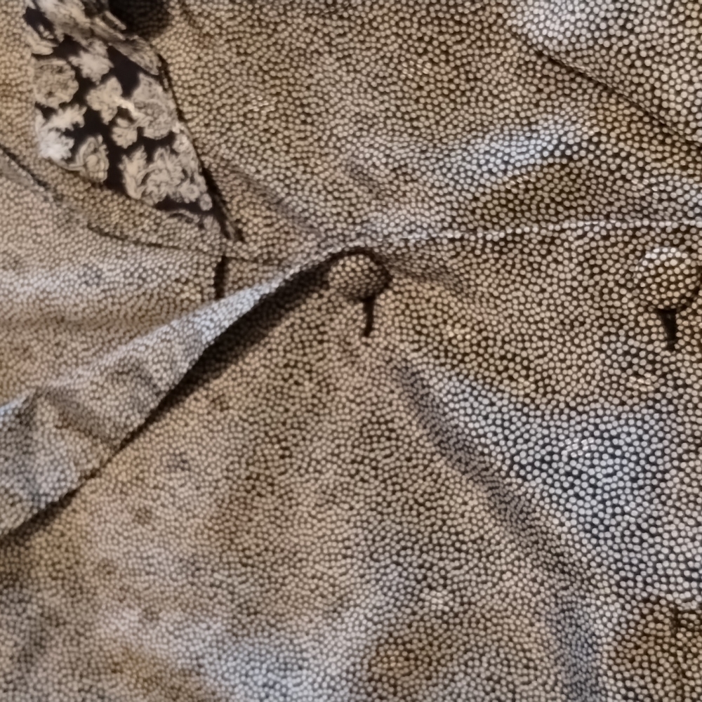 Chaus Petites Suit Jacket/Blazer Size 14 Black W/ Grey polka dot - Picture 10 of 12
